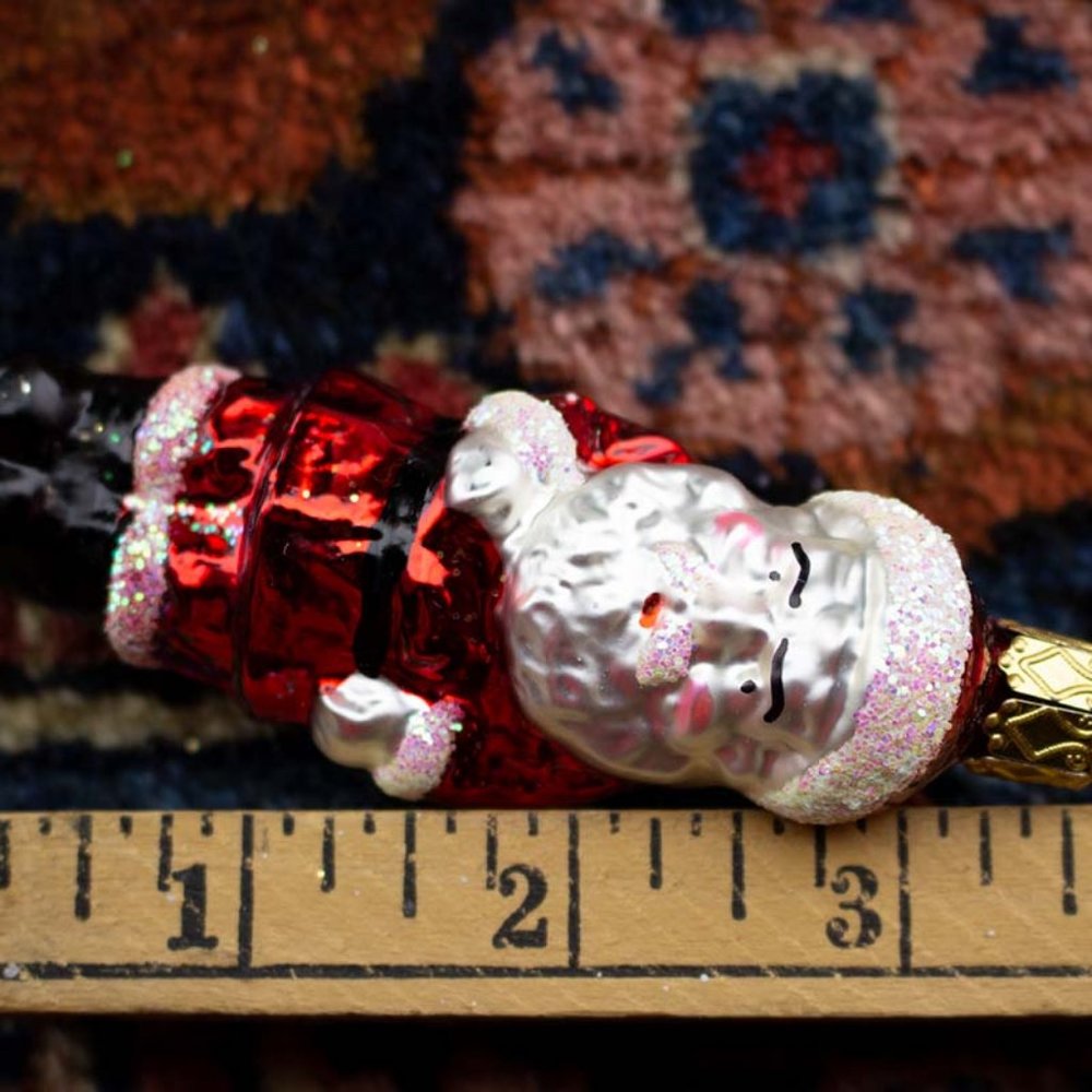 Small Santa, Vintage Old World Christmas Glass Ornament - Picture 3 of 3